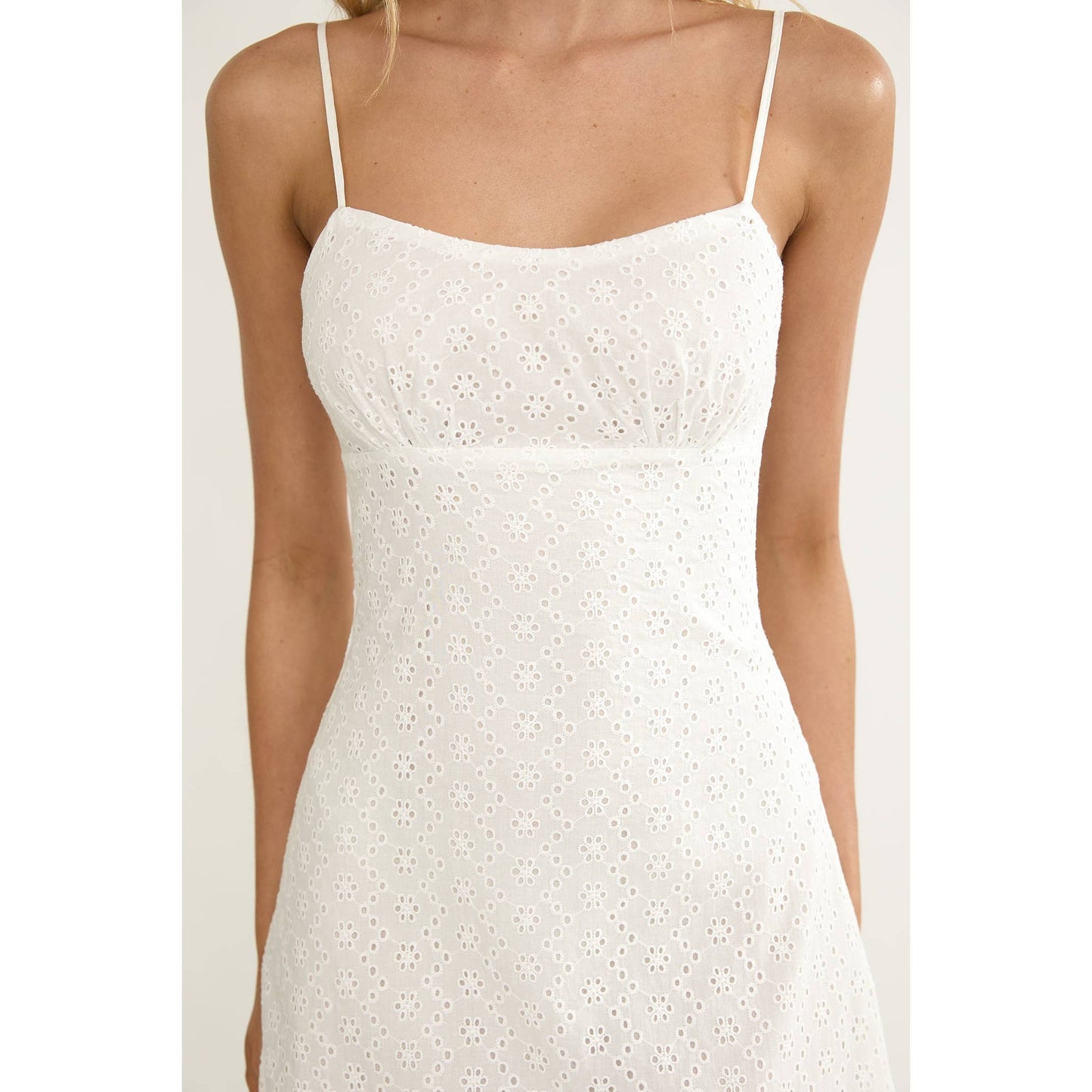Floral White Dress