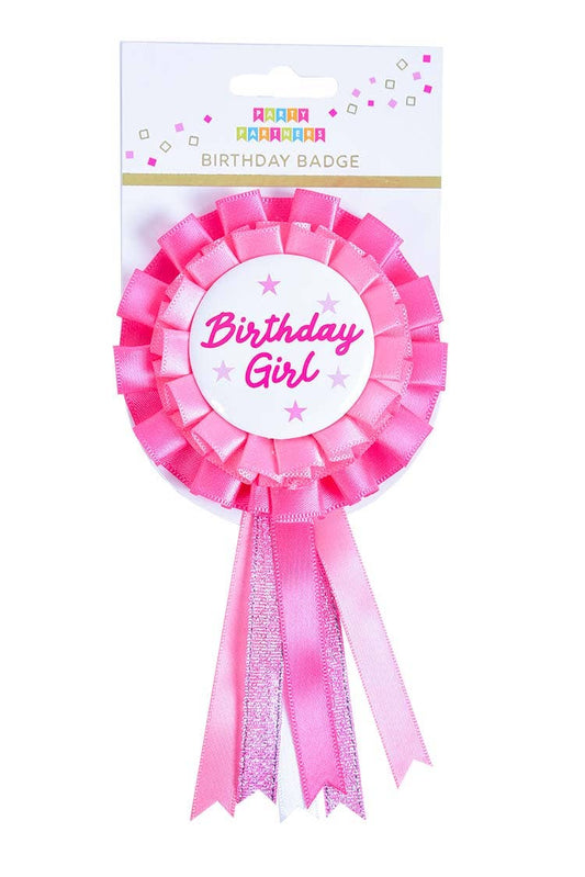 Birthday Girl Satin Badge