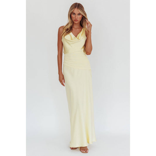 Butter Satin Maxi Dress