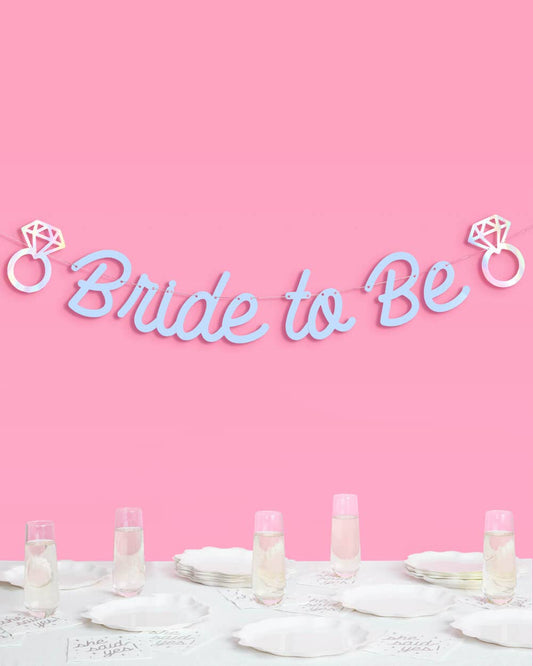 Blue Bride to Be Banner