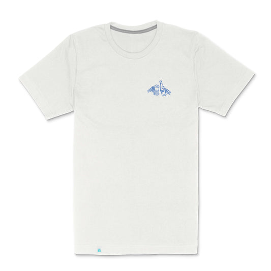 Shootin' Hand T-Shirt - ¡Salud! Edition: Vintage White