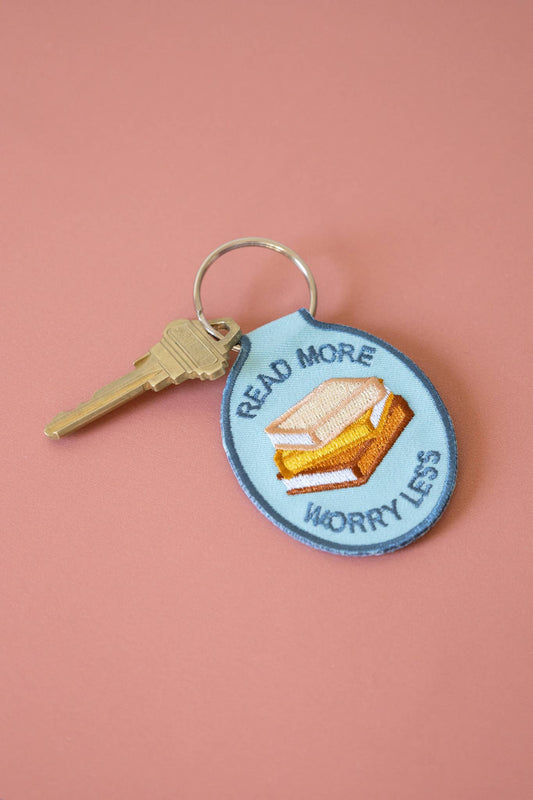 Read More Embroidered Keychain | bookish, reader, gift