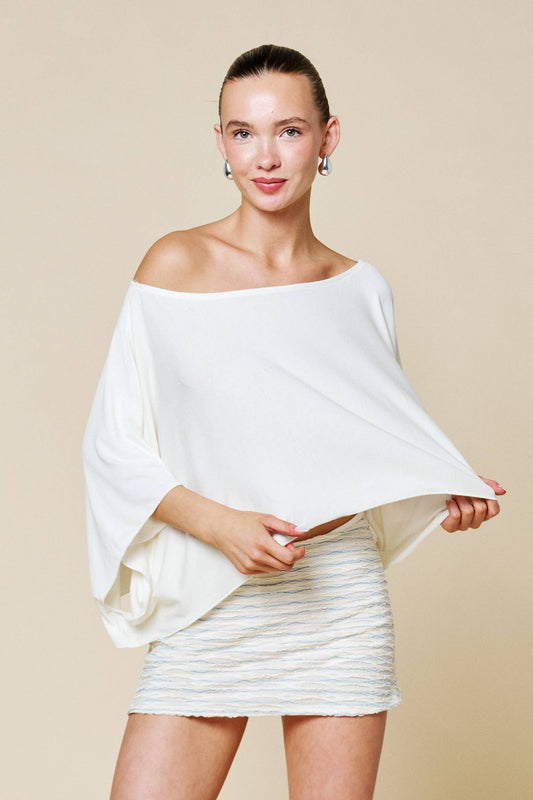 Off-Shoulder Knit Top