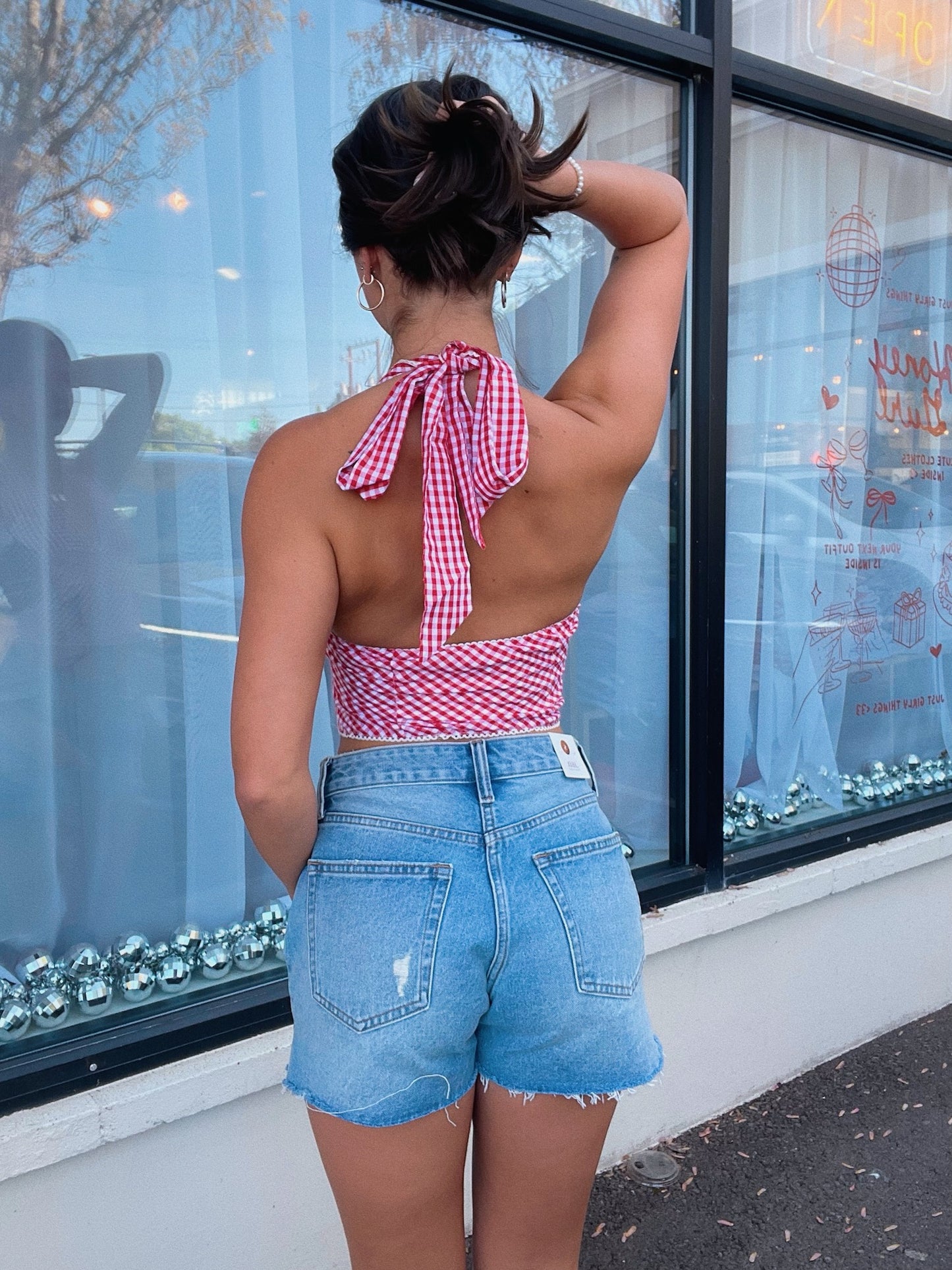 Red Rachel Top