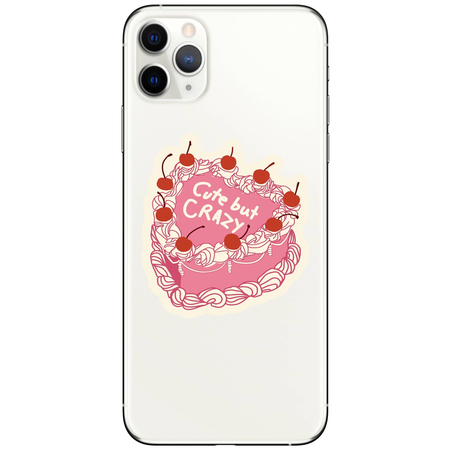 Cute Crazy Cake Funny High Quality Vinyl Sticker