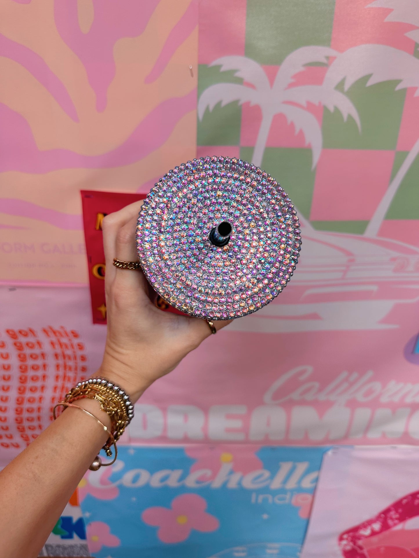 Heart Rhinestone Tumbler