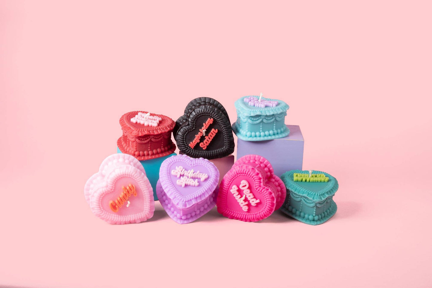 Heart Cake Candle
