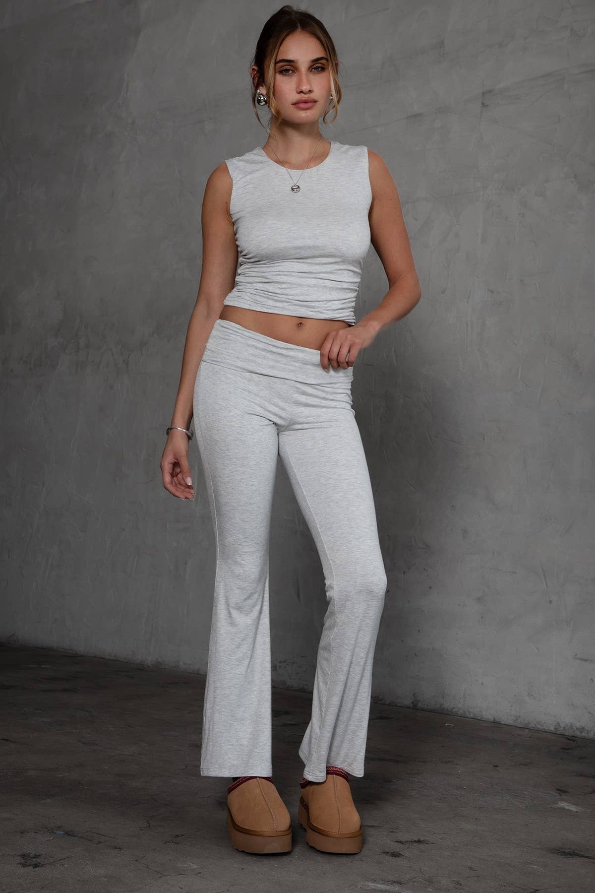 Open Back Sleeveless Crop Top