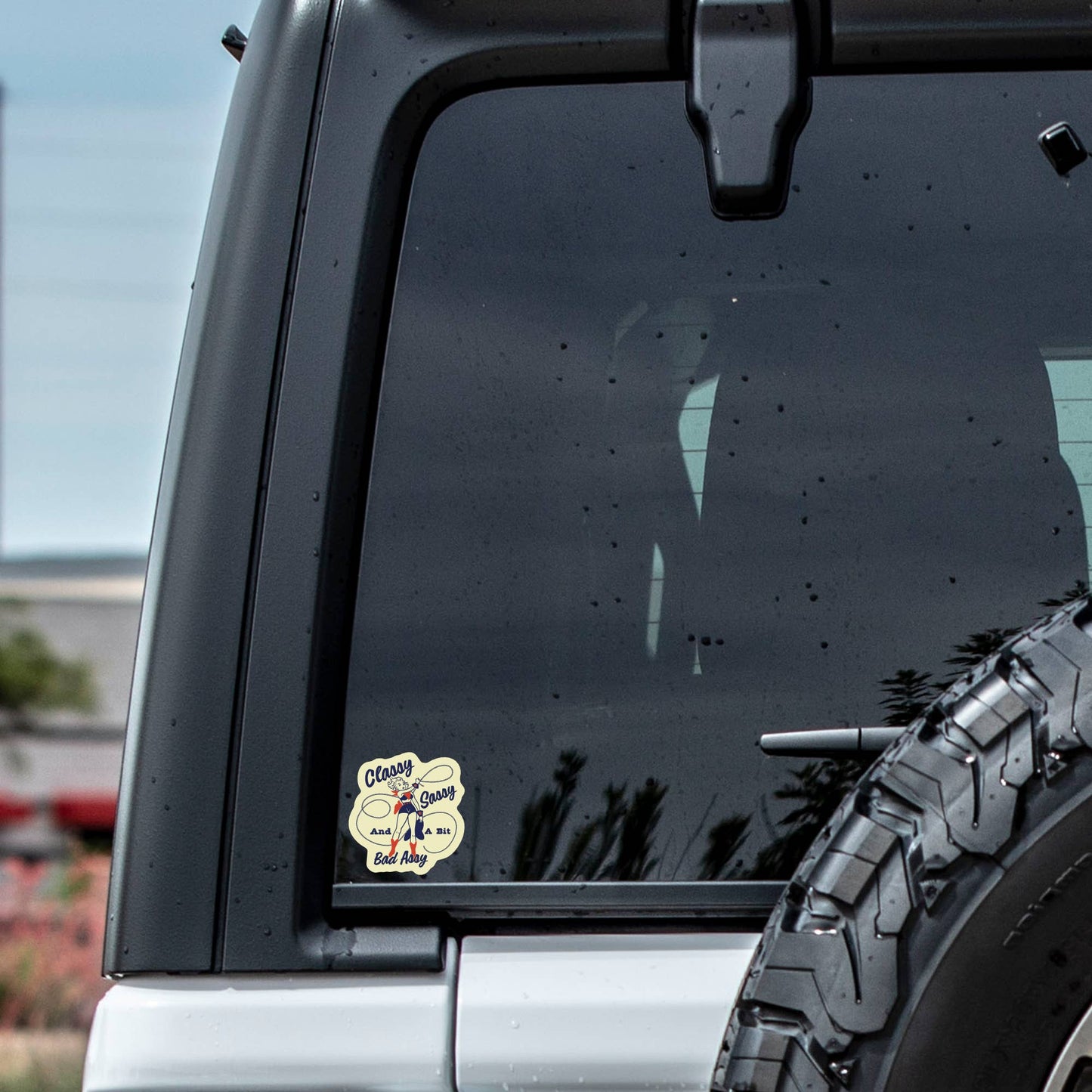 Classy Badass Cowgirl Vinyl Sticker