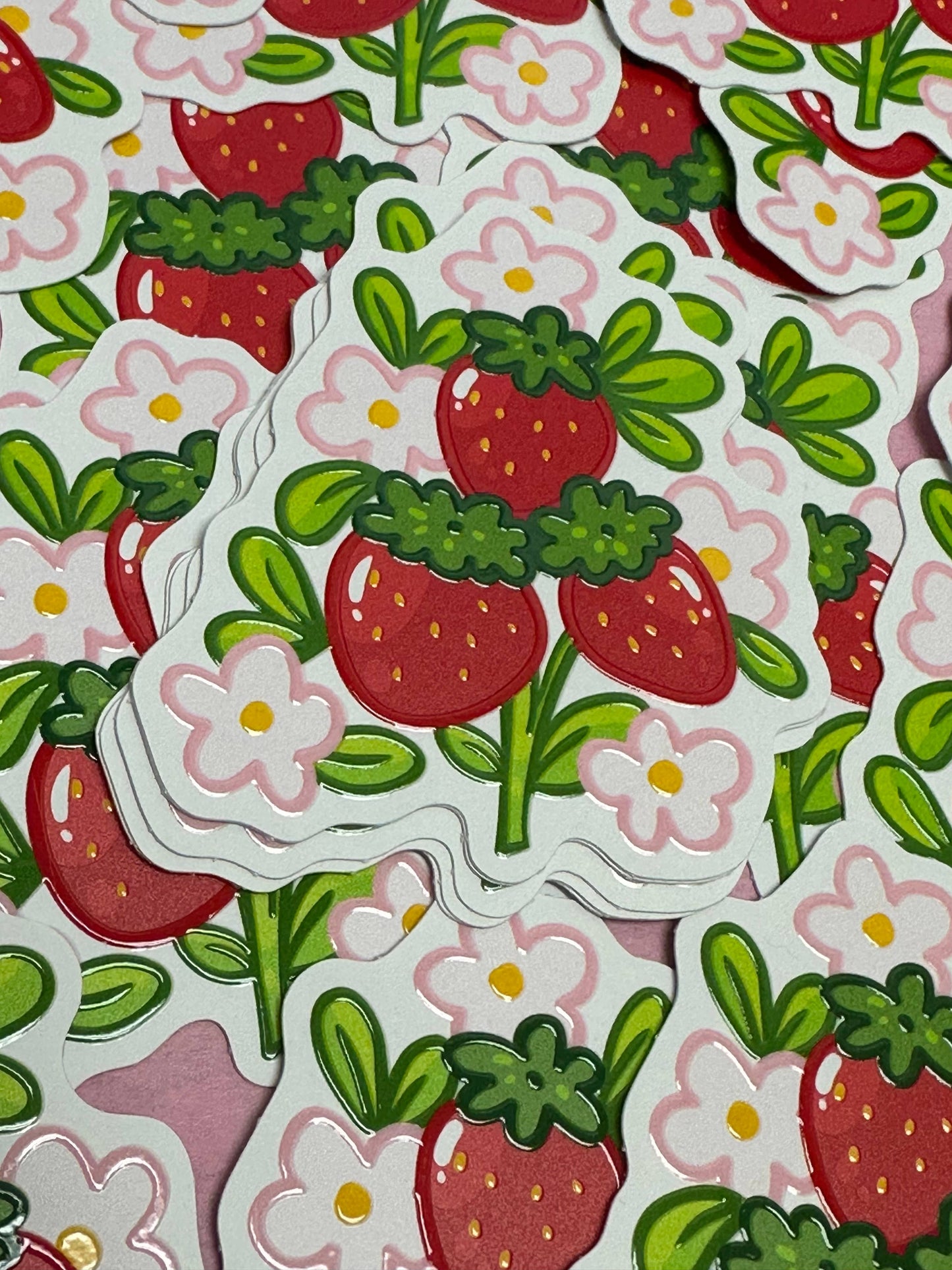 Strawberry Stickers Vinyl Waterproof Stickers