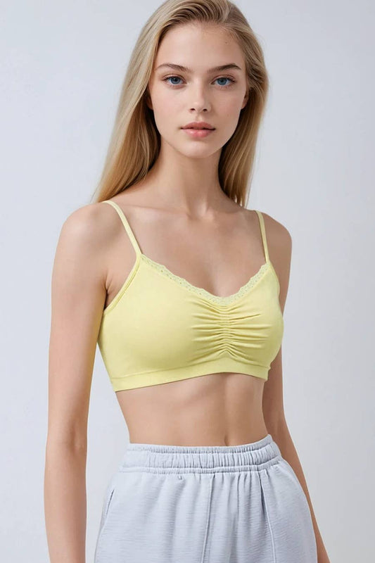 V Neck Lace Bralette