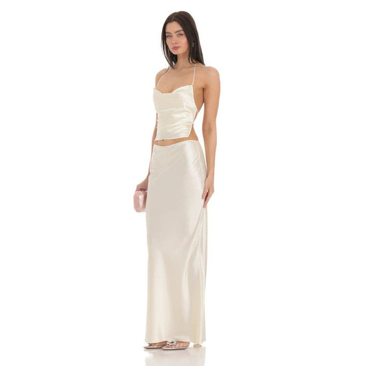 Satin Slip Two Piece Top