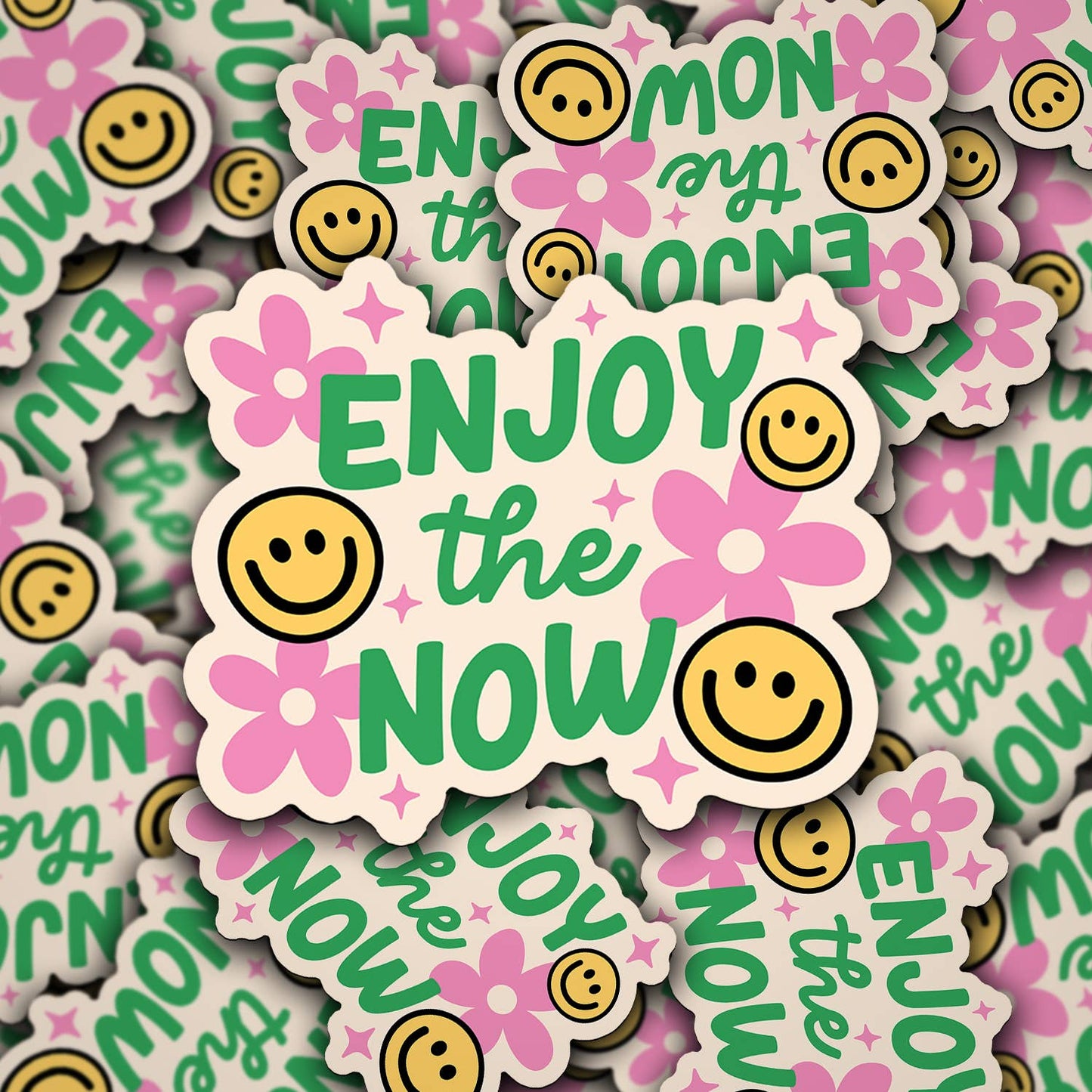 Vinyl Die Cut Decal Enjoy the Now Design