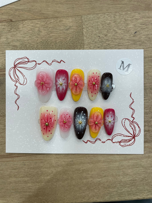 Flower Power Press On Nails