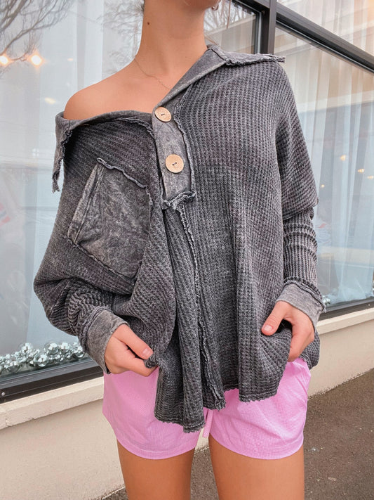 Long Sleeve Quarter Button up