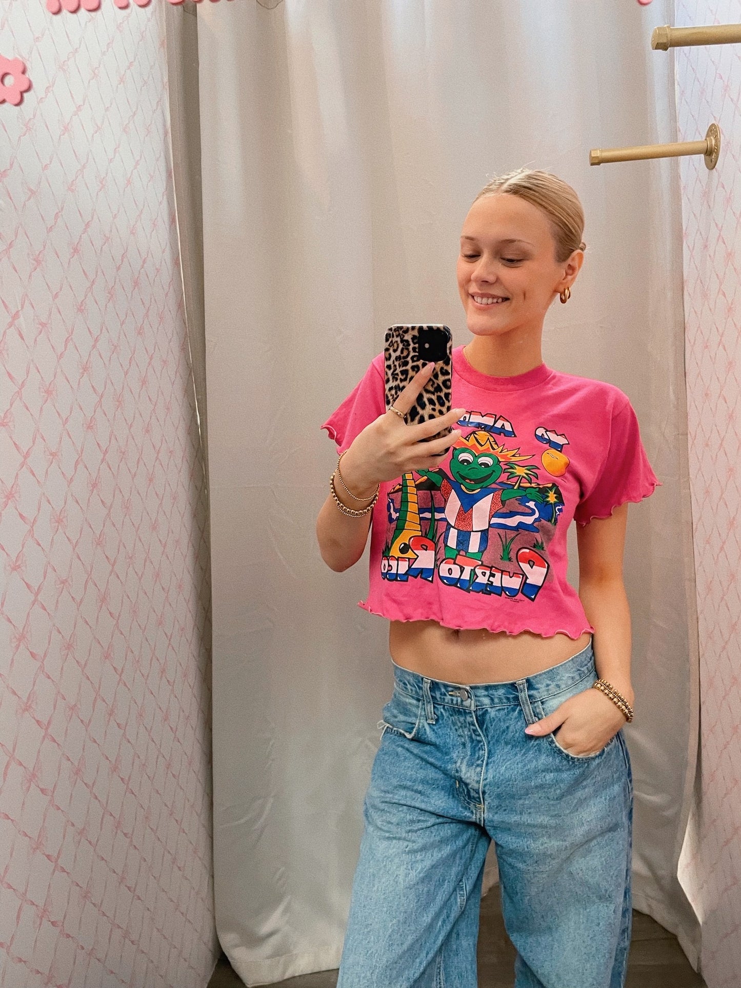 Pink Puerto Rico Vintage Tee
