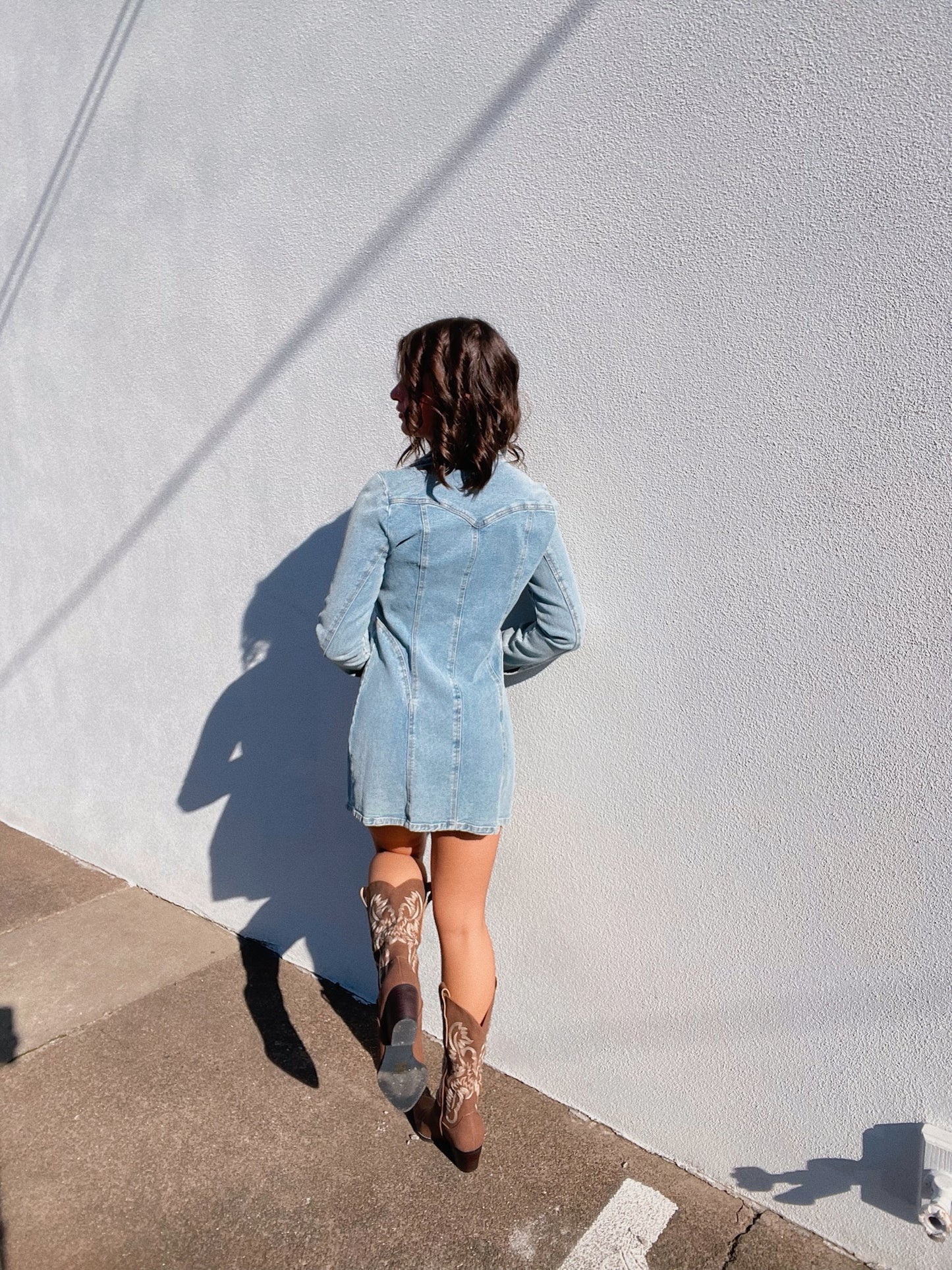 Denim Dress Long