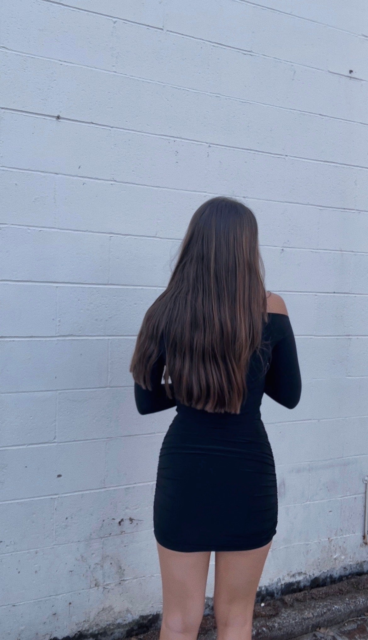 Long Sleeve Off The Shoulder Dress