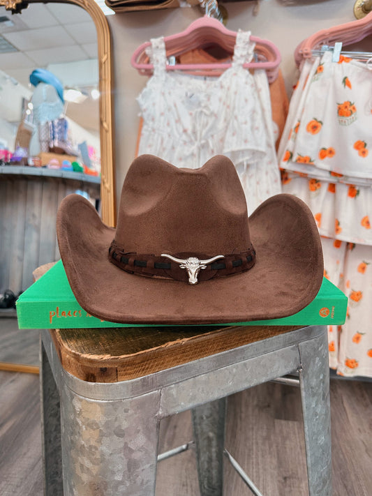 Dark Brown Western Cowgirl Hat