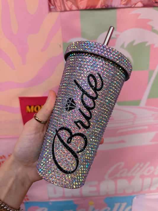 Bride Rhinestone Tumbler