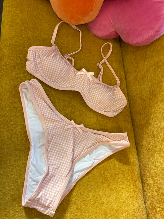 Seaside Picnic Bikini Set Pink