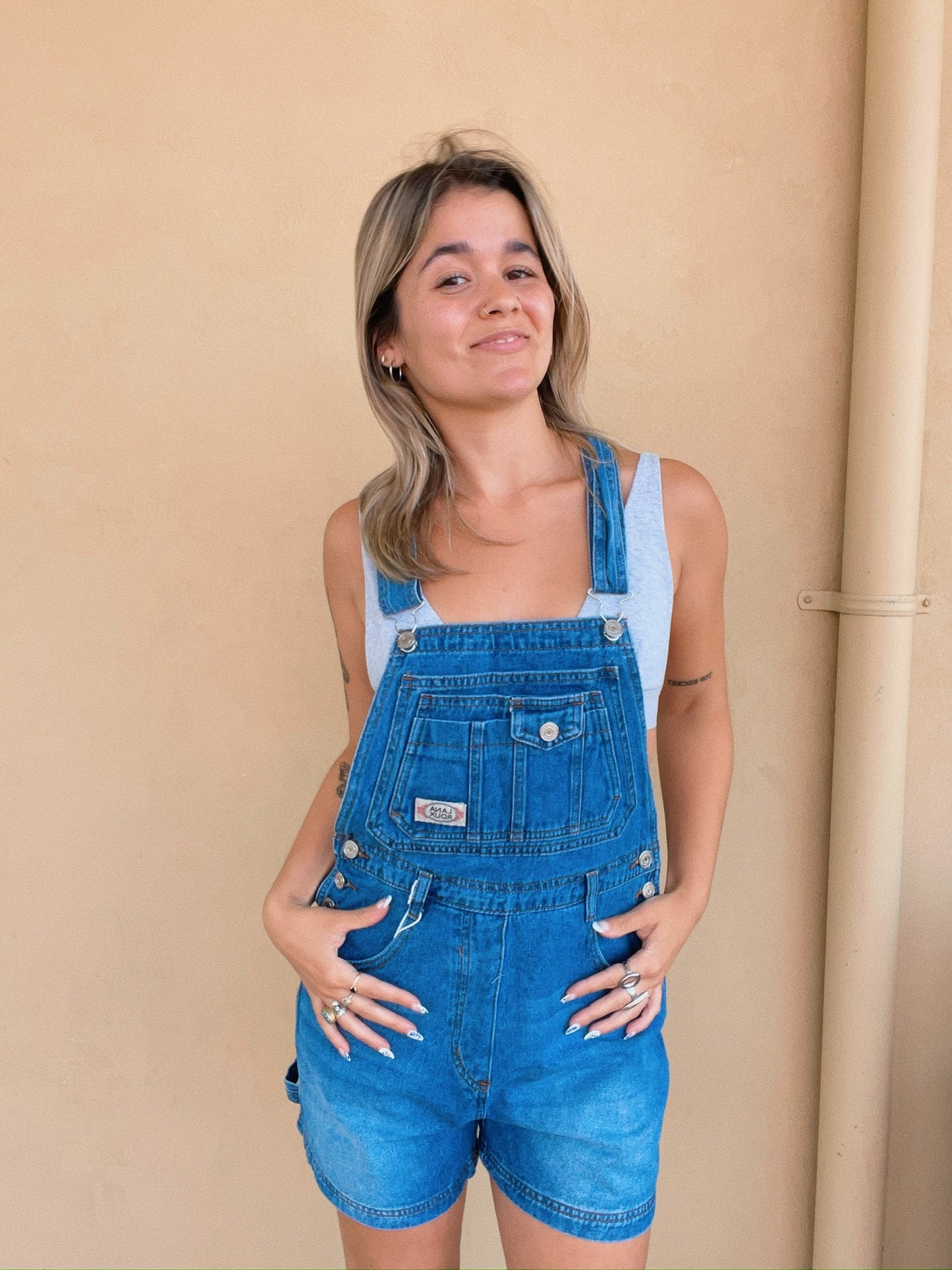 90s Retro Short Overall