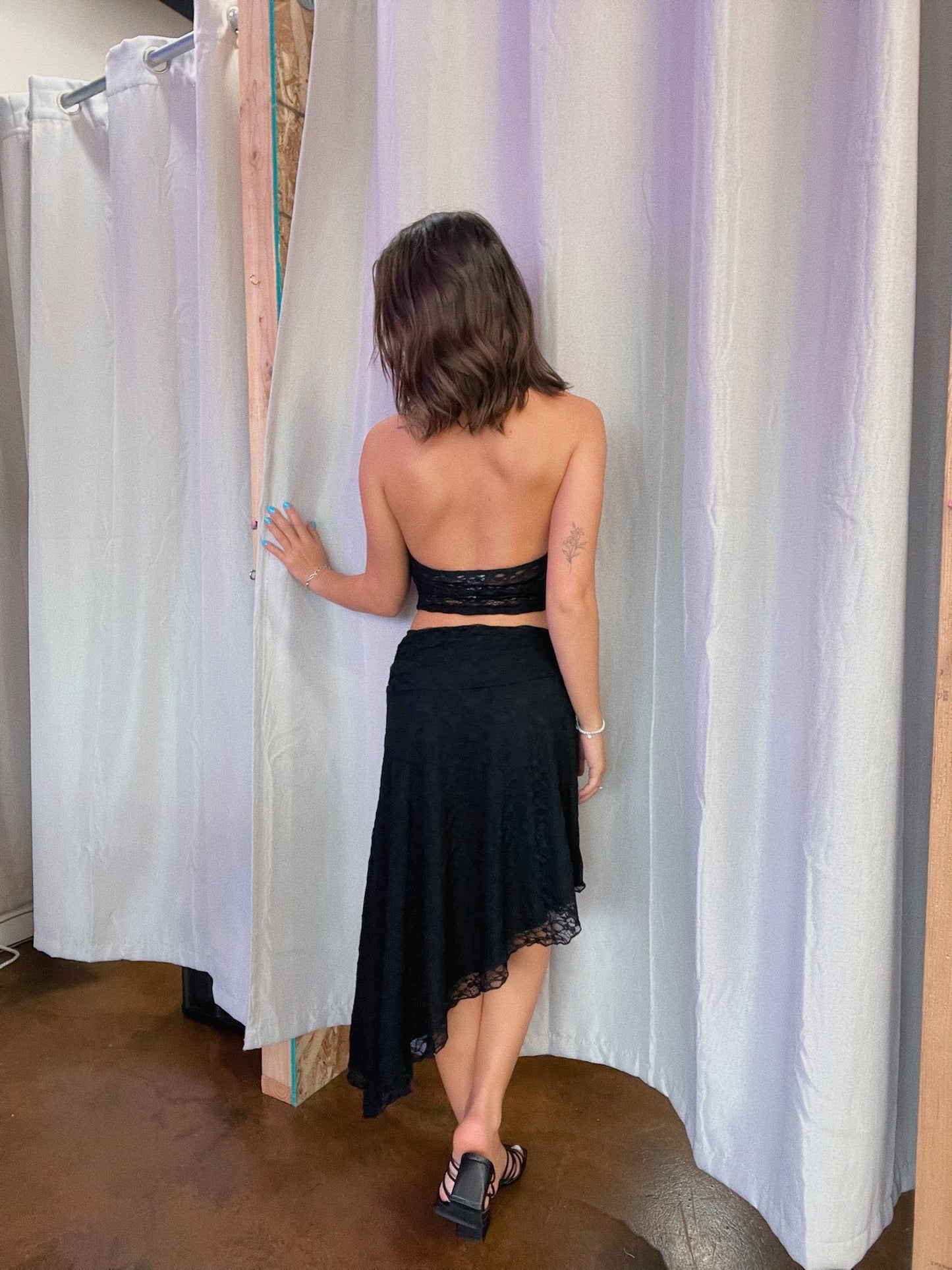Black Lace Skirt