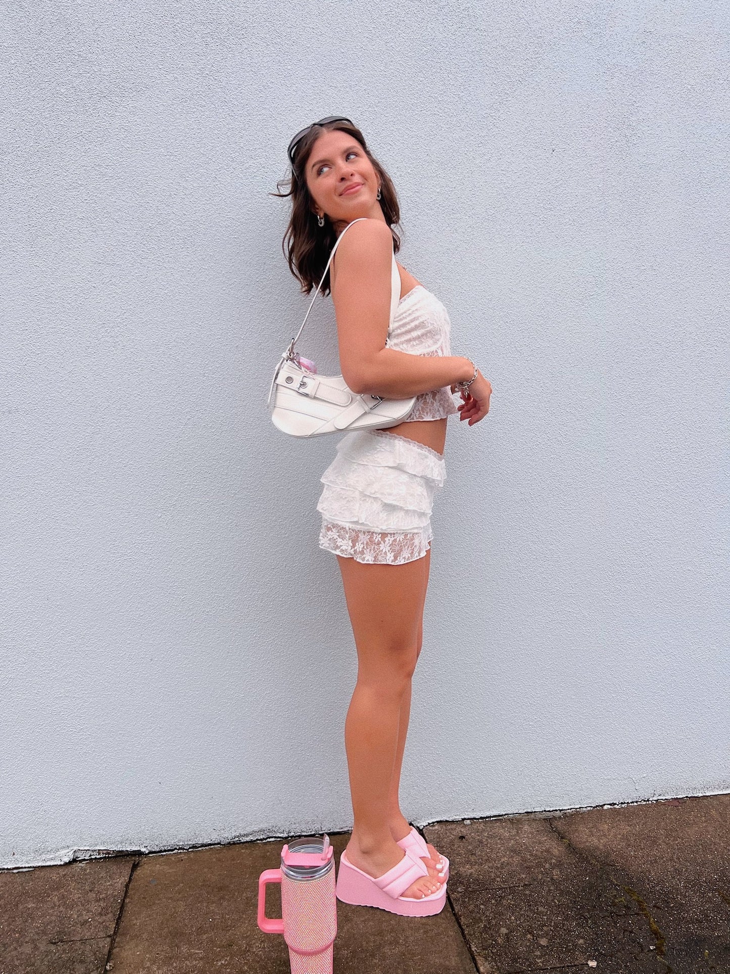 Scottie lace Mini Skirt