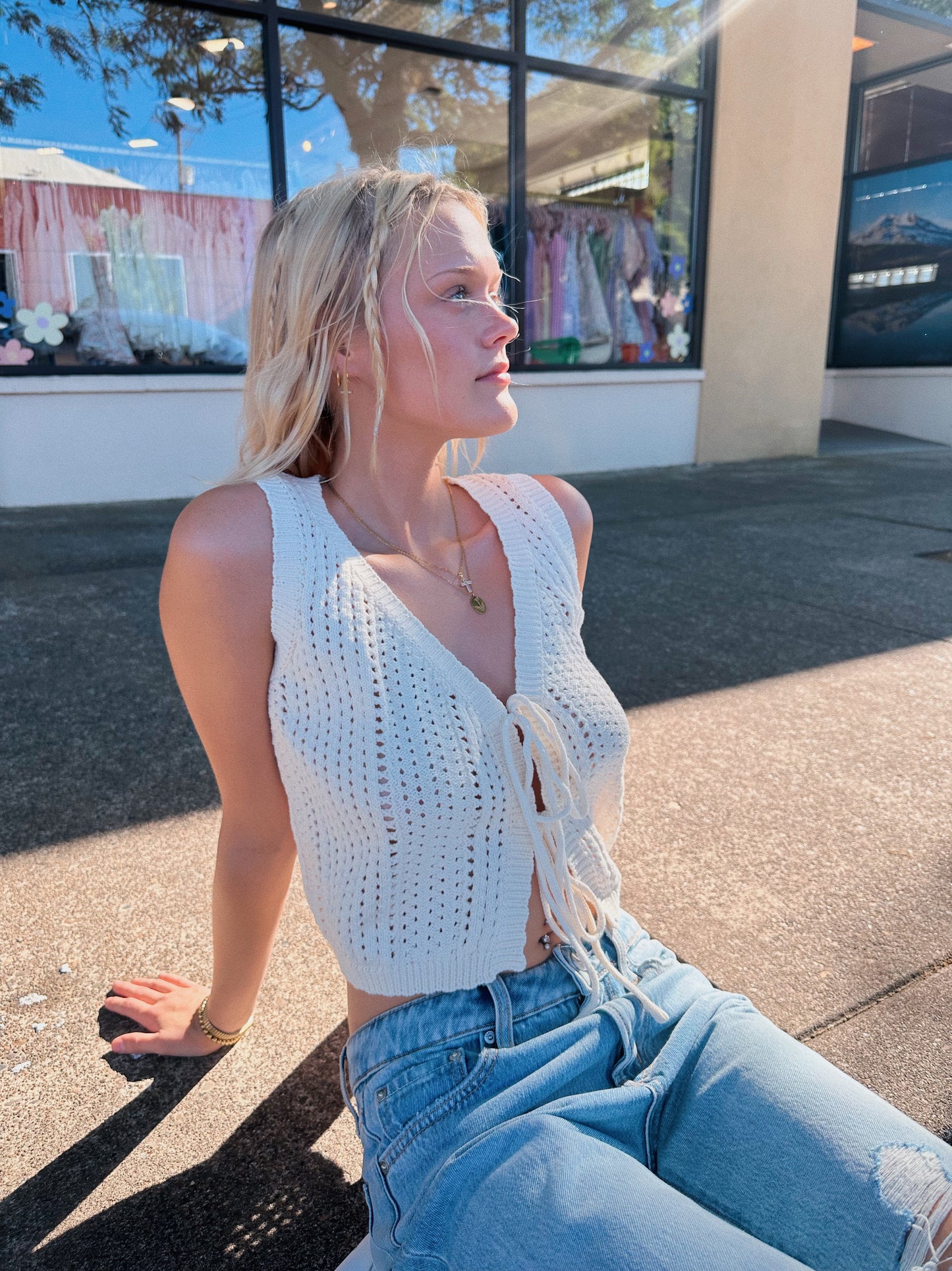 Cream Vest