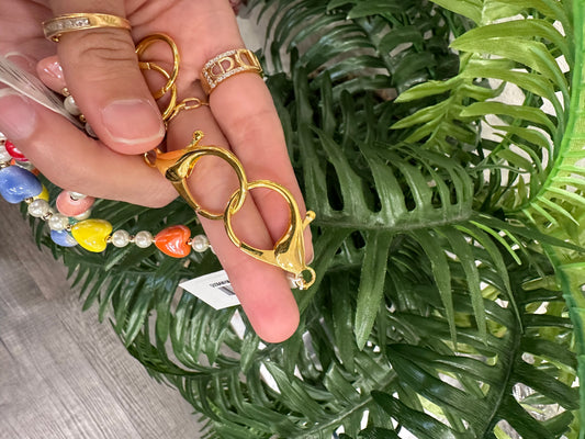 Pearl Heart Bag Charm Link