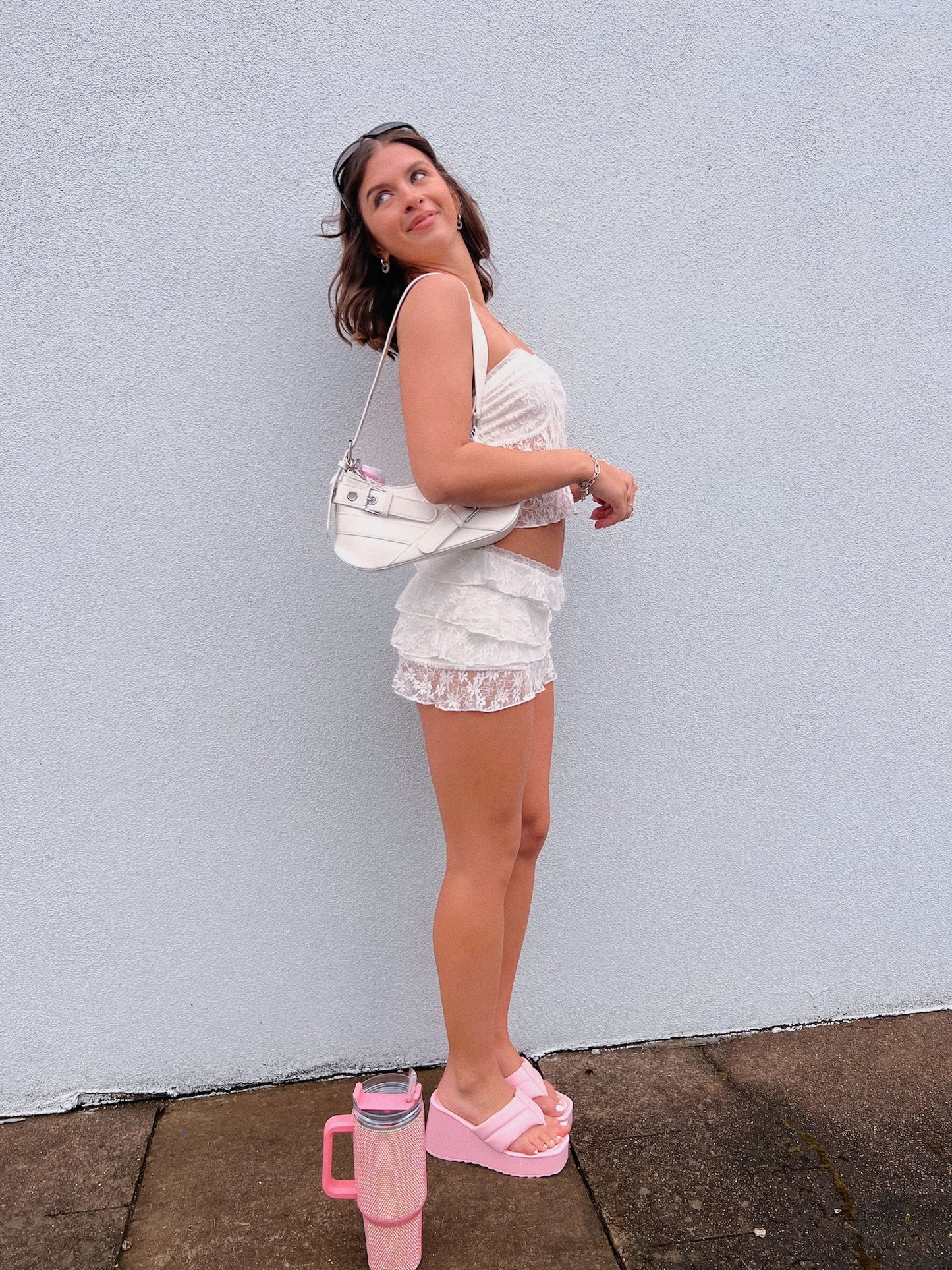 Scottie lace Mini Skirt