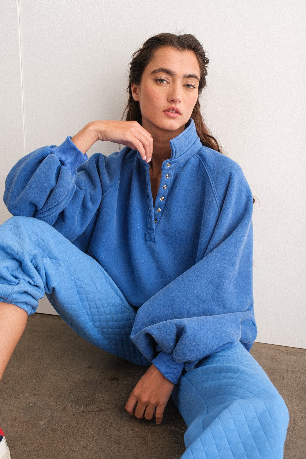 PM Button Up Crewneck