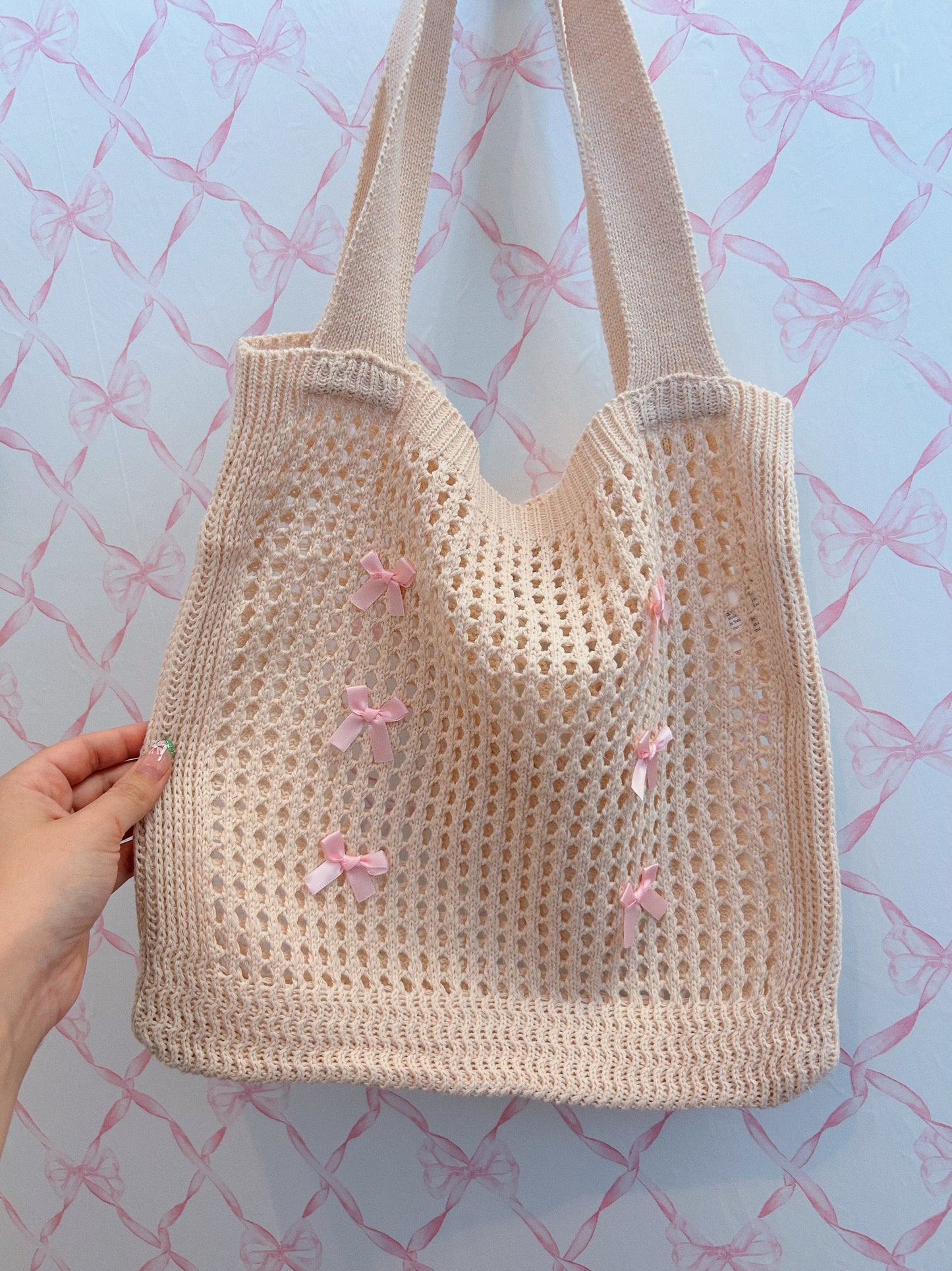 Bow Crochet Bag