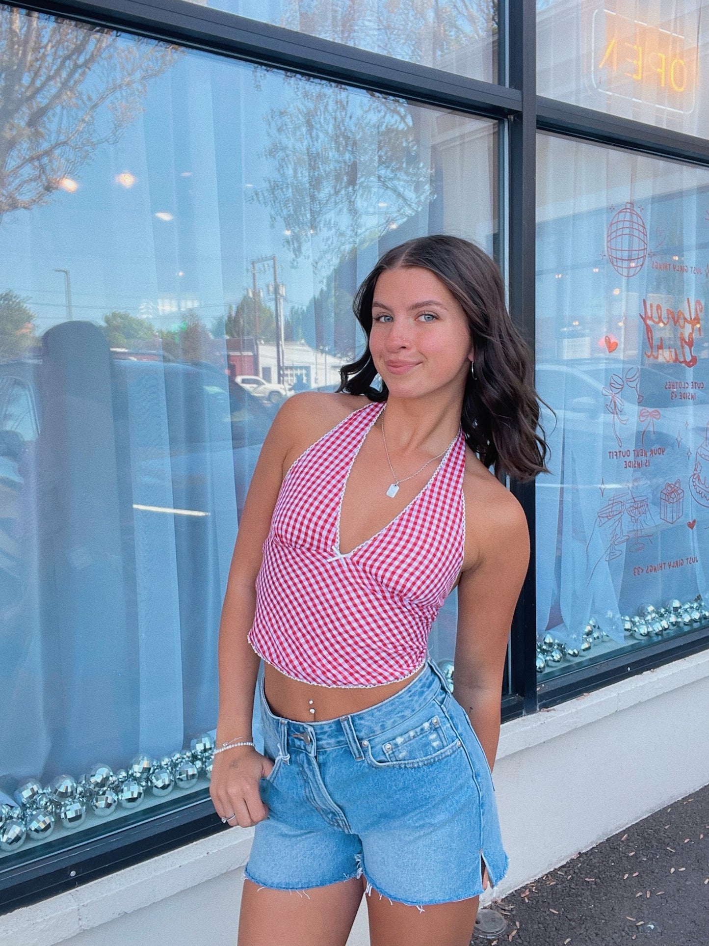 Red Rachel Top