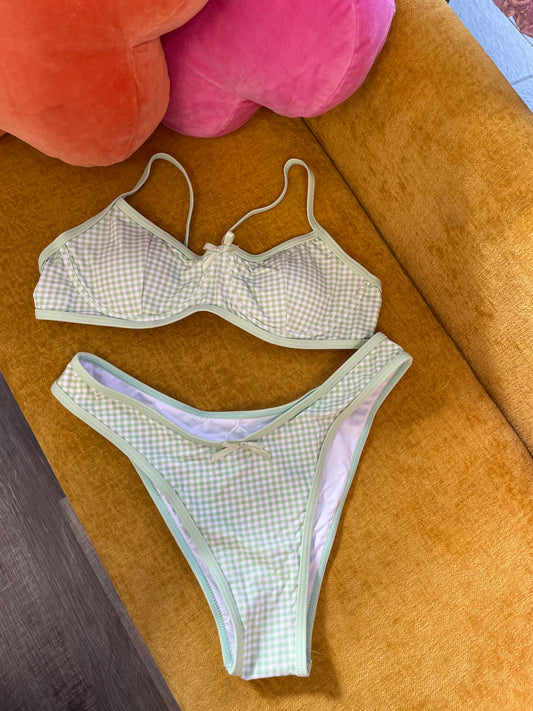 Seaside Picnic Bikini Set Green