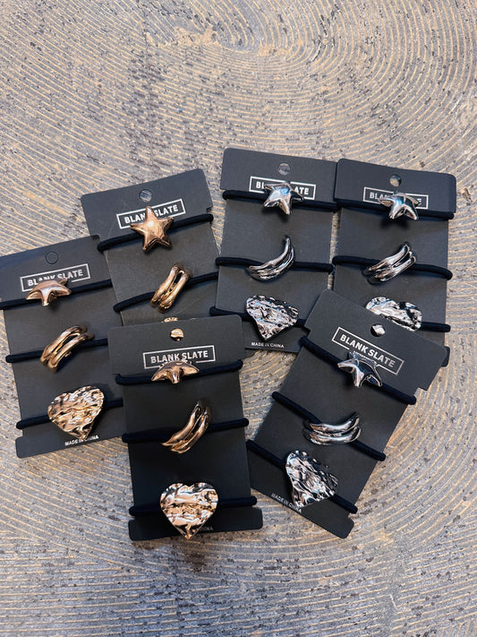 Silver/Gold Hair Ties