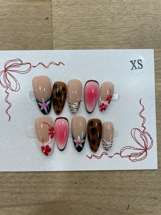 Tropical Press On Nails