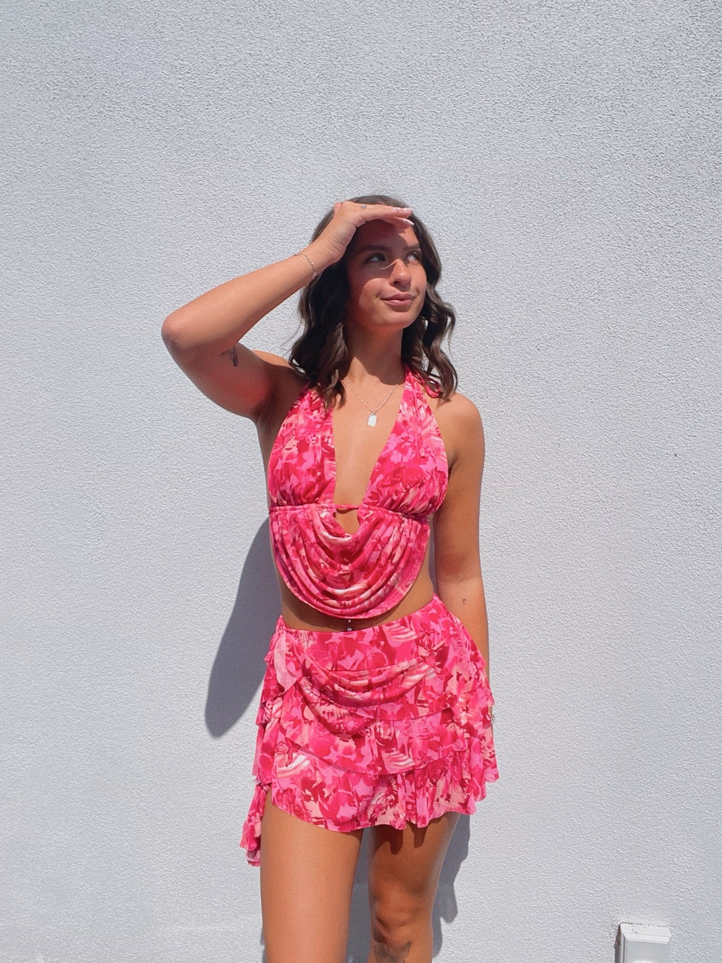 Nat Floral Vacation Skort