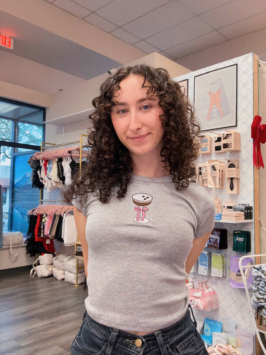 Embroidery Espresso Martini Baby Tee