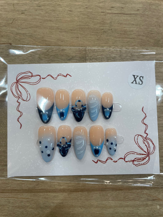 Blue Lagoon Press On Nails