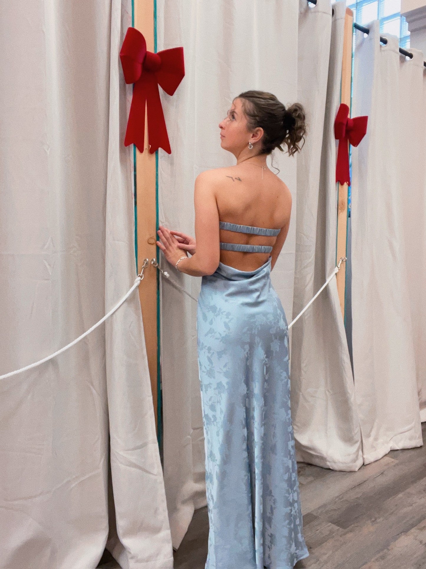 Blue Floral Long Dress