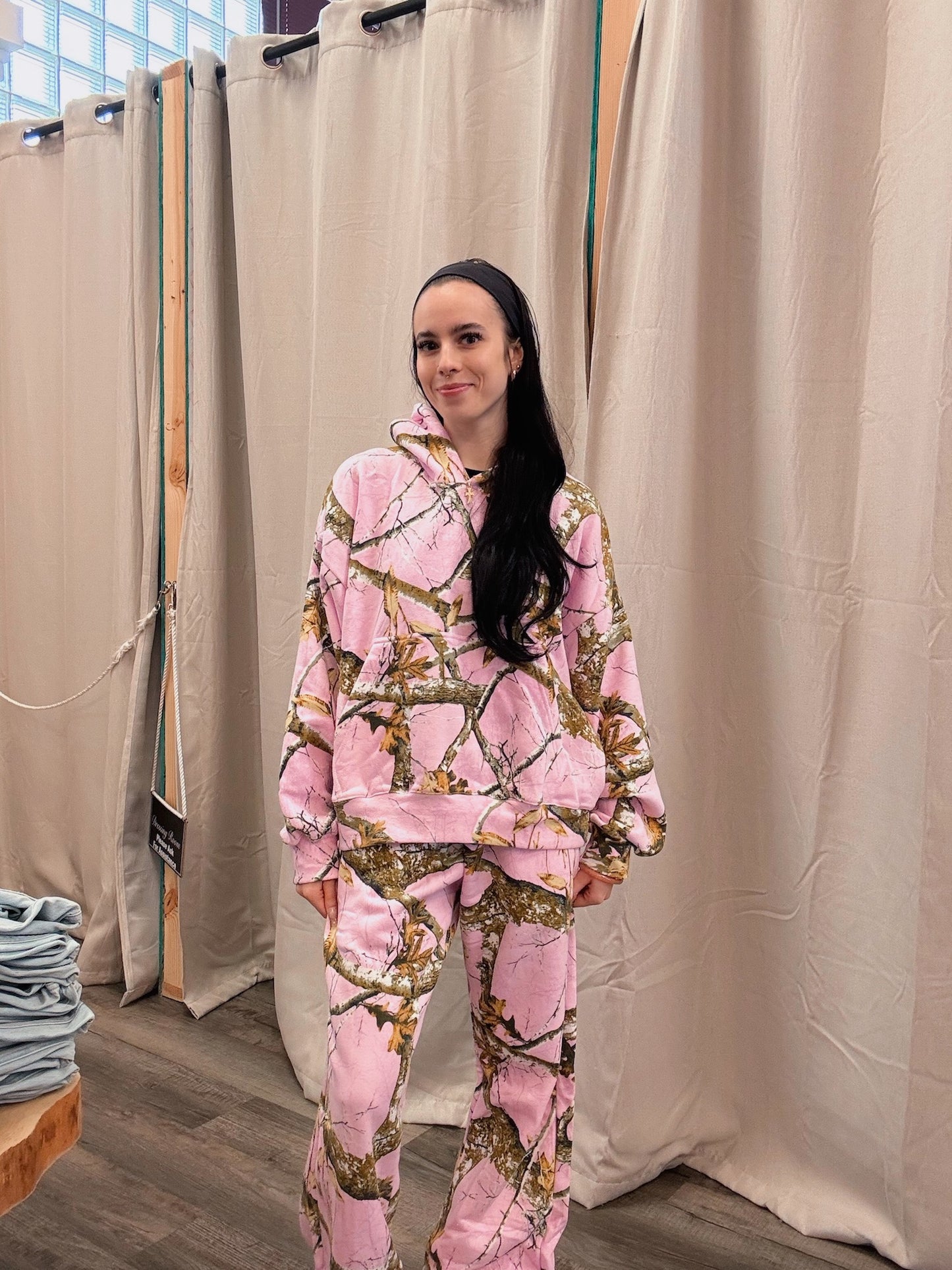 Baby Pink camo Sweats