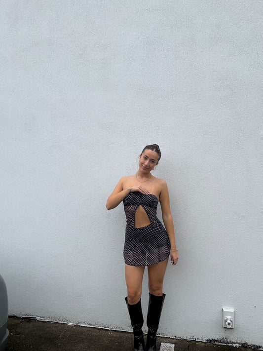 Checkered Open Front Sleeveless Top