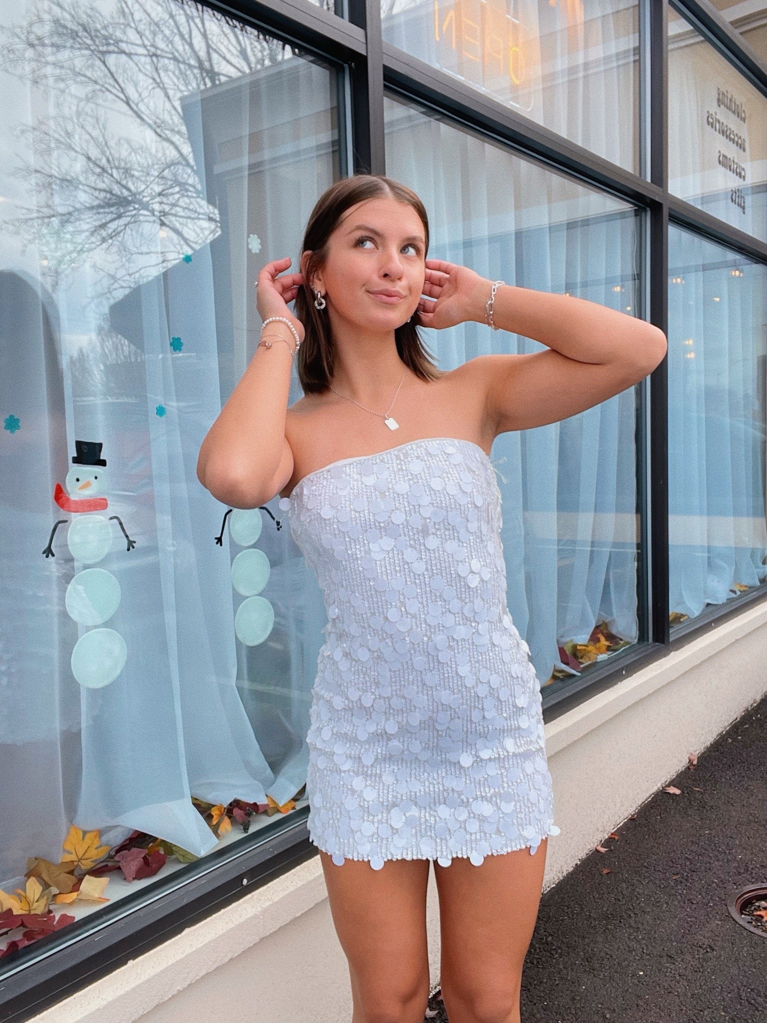 Classic Big Sequins Strapless Dress – Gossip X Honeygurl Boutique Classic Big Sequins Strapless Dress – Gossip X Honeygurl Boutique