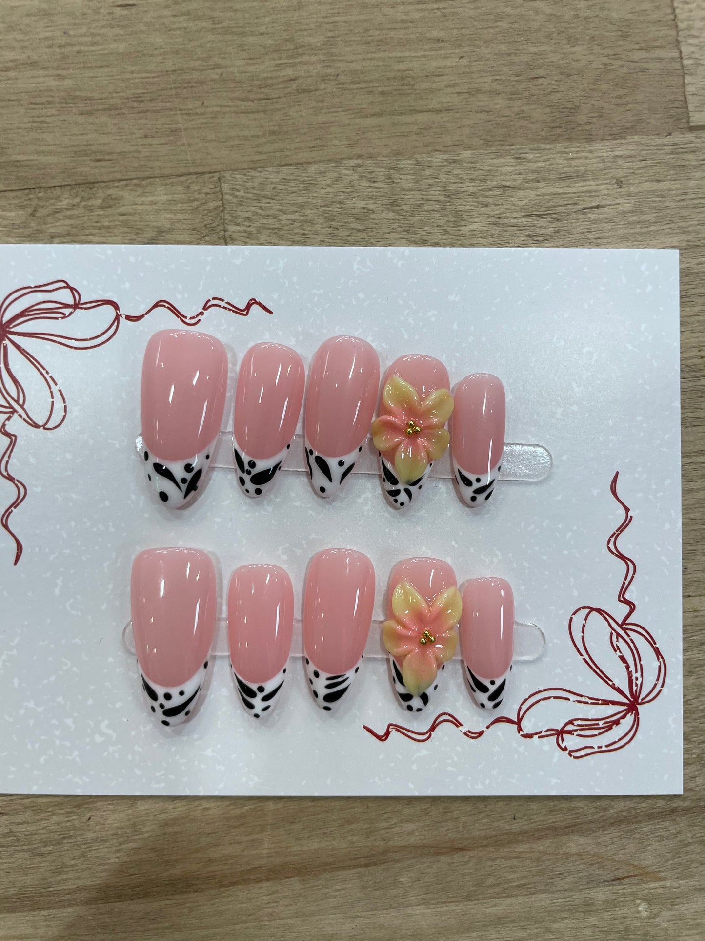 Zebra Press On Nails