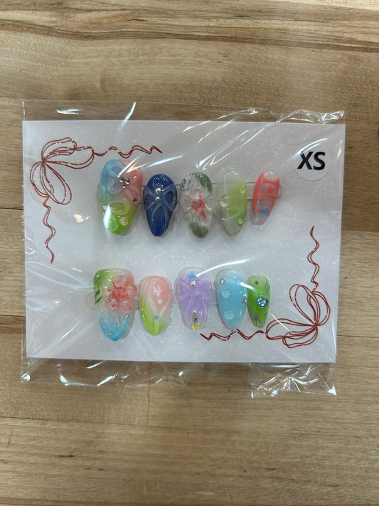 Whimsical Fairy Acrylic Nails