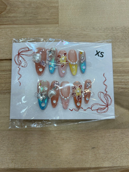 Mermaid Core Acrylic Nails