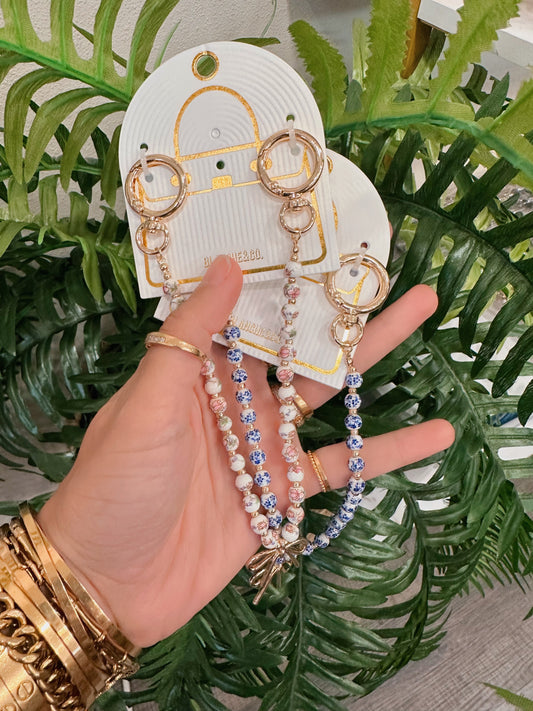 Bow Floral Bag Charm Link