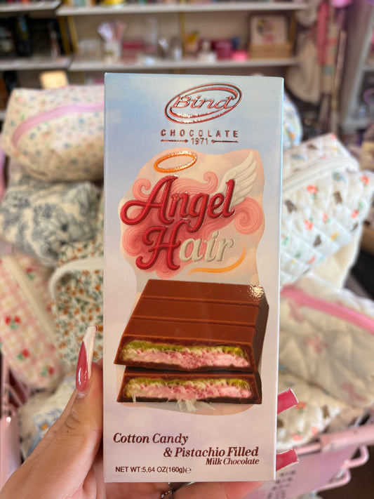 Angel Hair Chocolate- Cotton Candy & Pistachio Filled