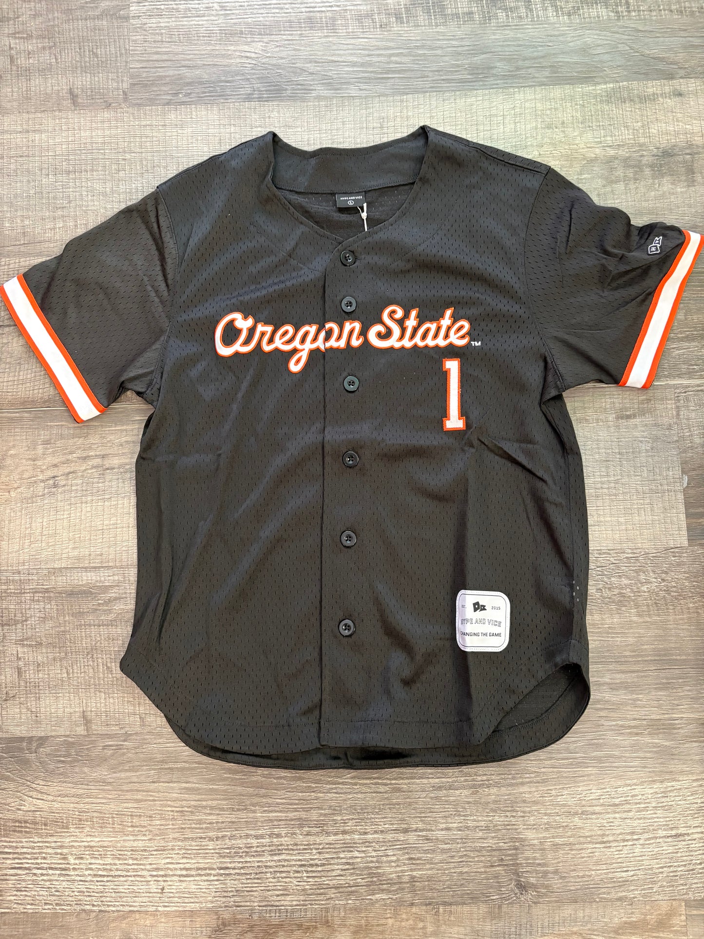Black OSU #1 Baseball Jersey